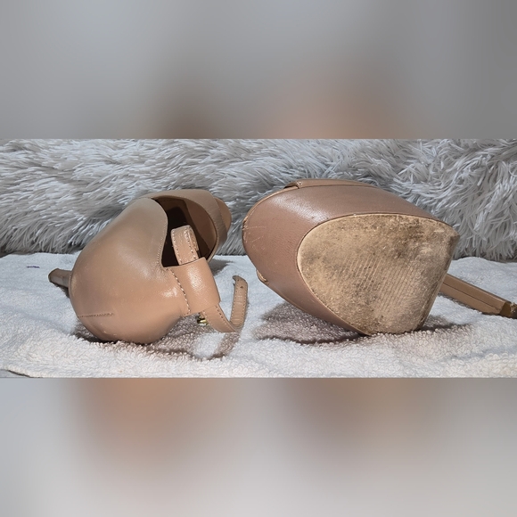 Blush Steve Madden Heels Aomplis Leather Upper S-6 - Picture 14 of 16